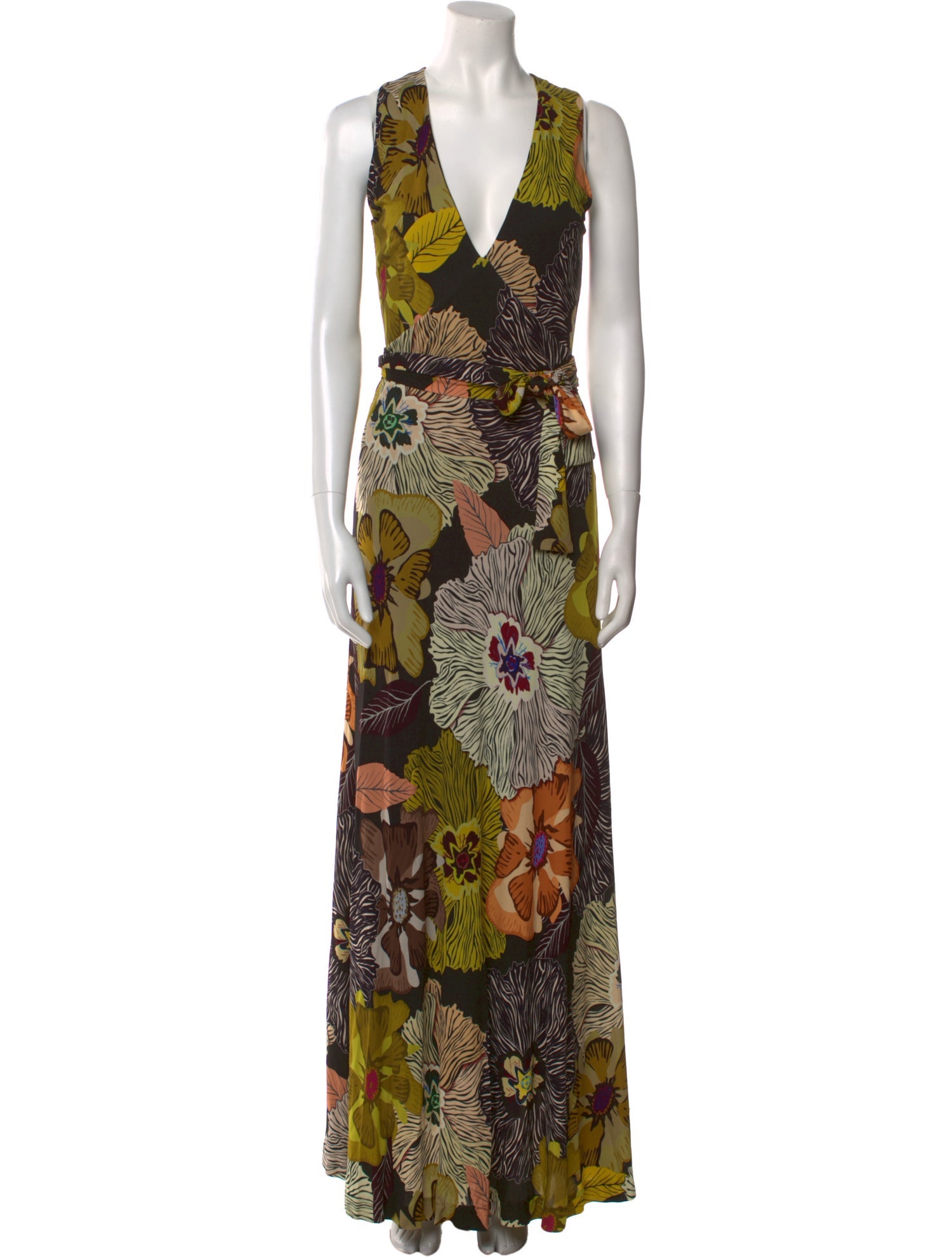 Etro Floral Print Long Dress