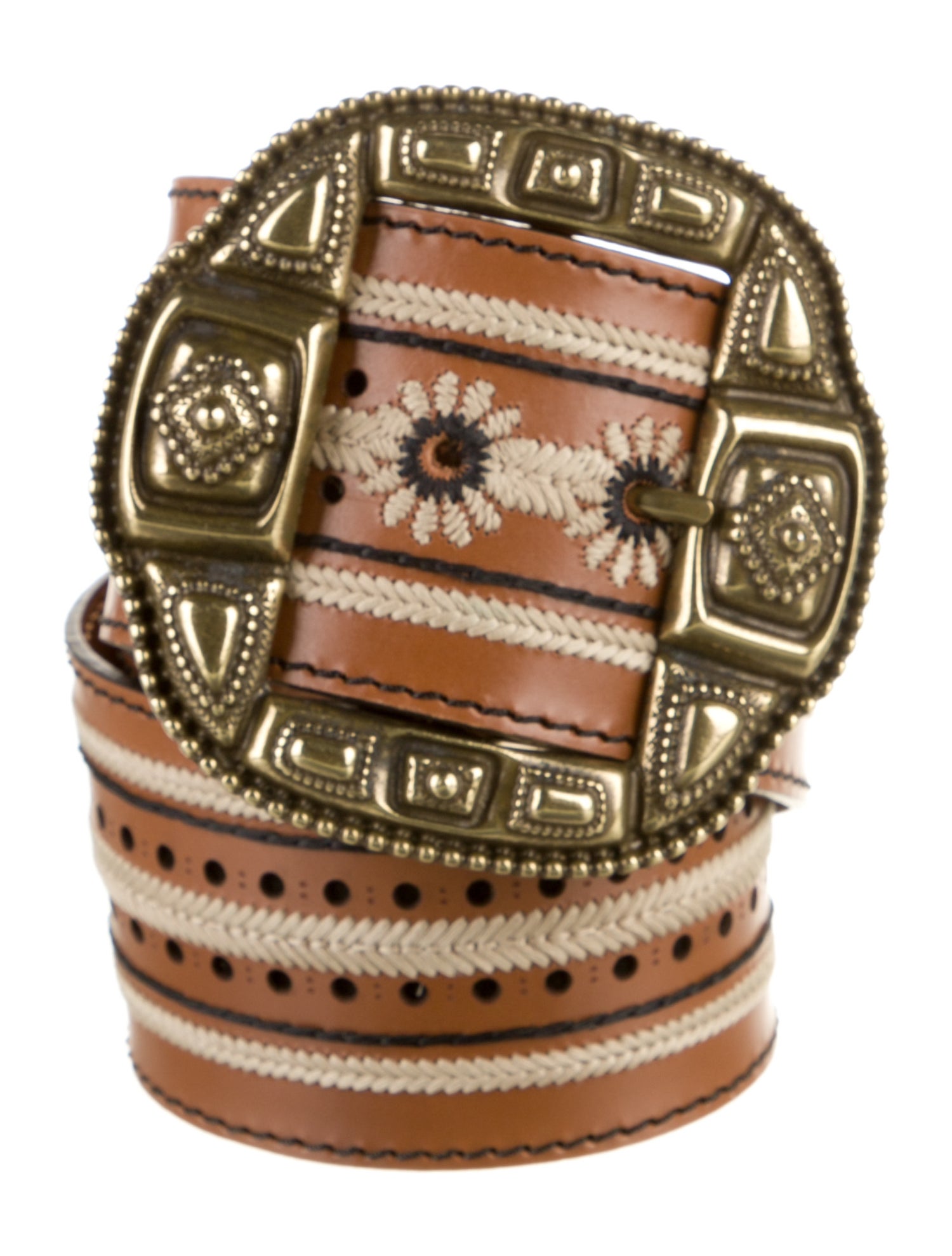 Etro Wide Leather Belt