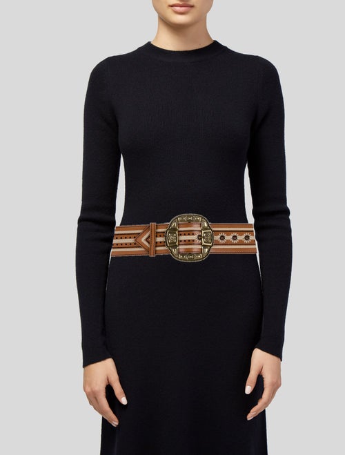 Etro Wide Leather Belt