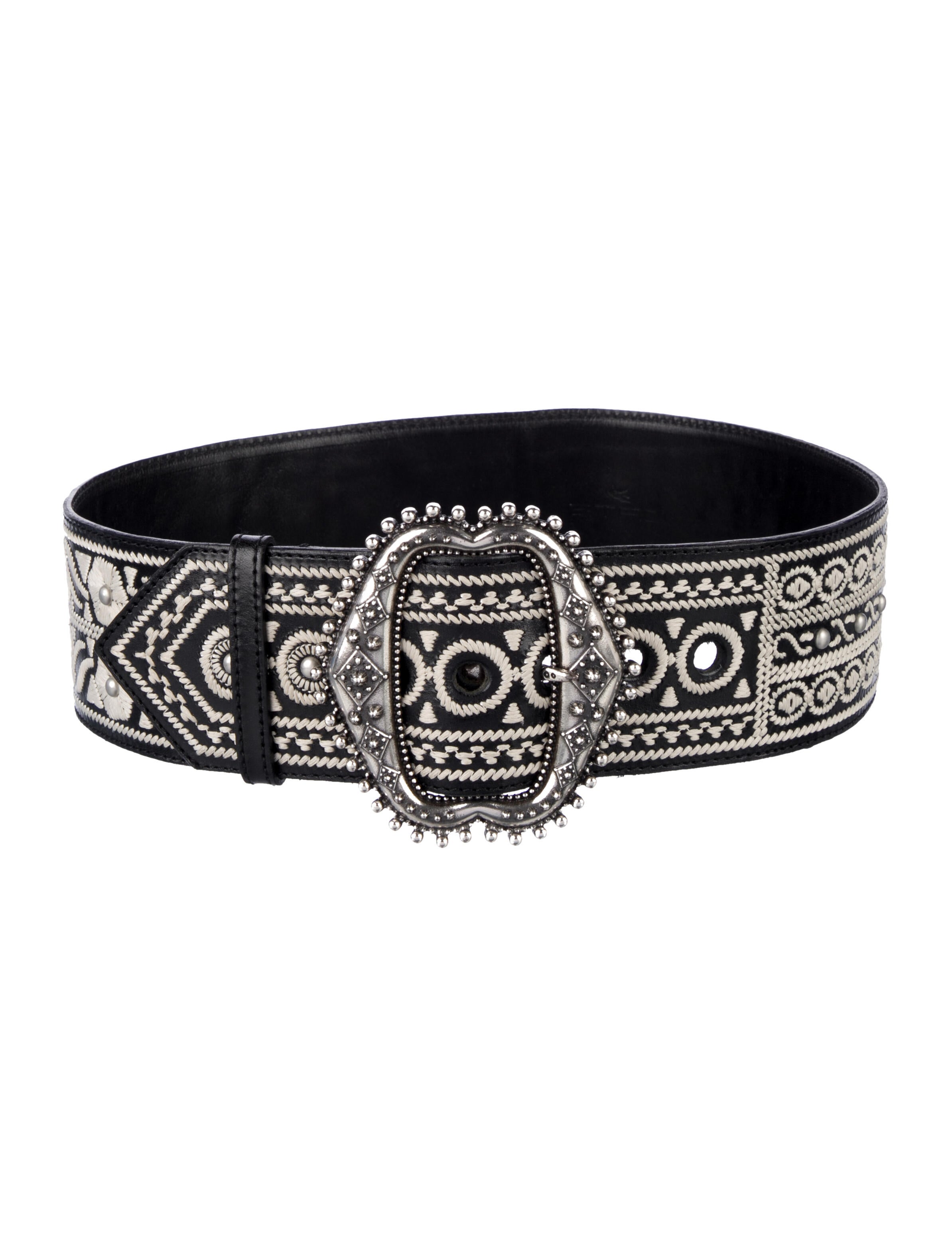 Etro Wide Leather Belt