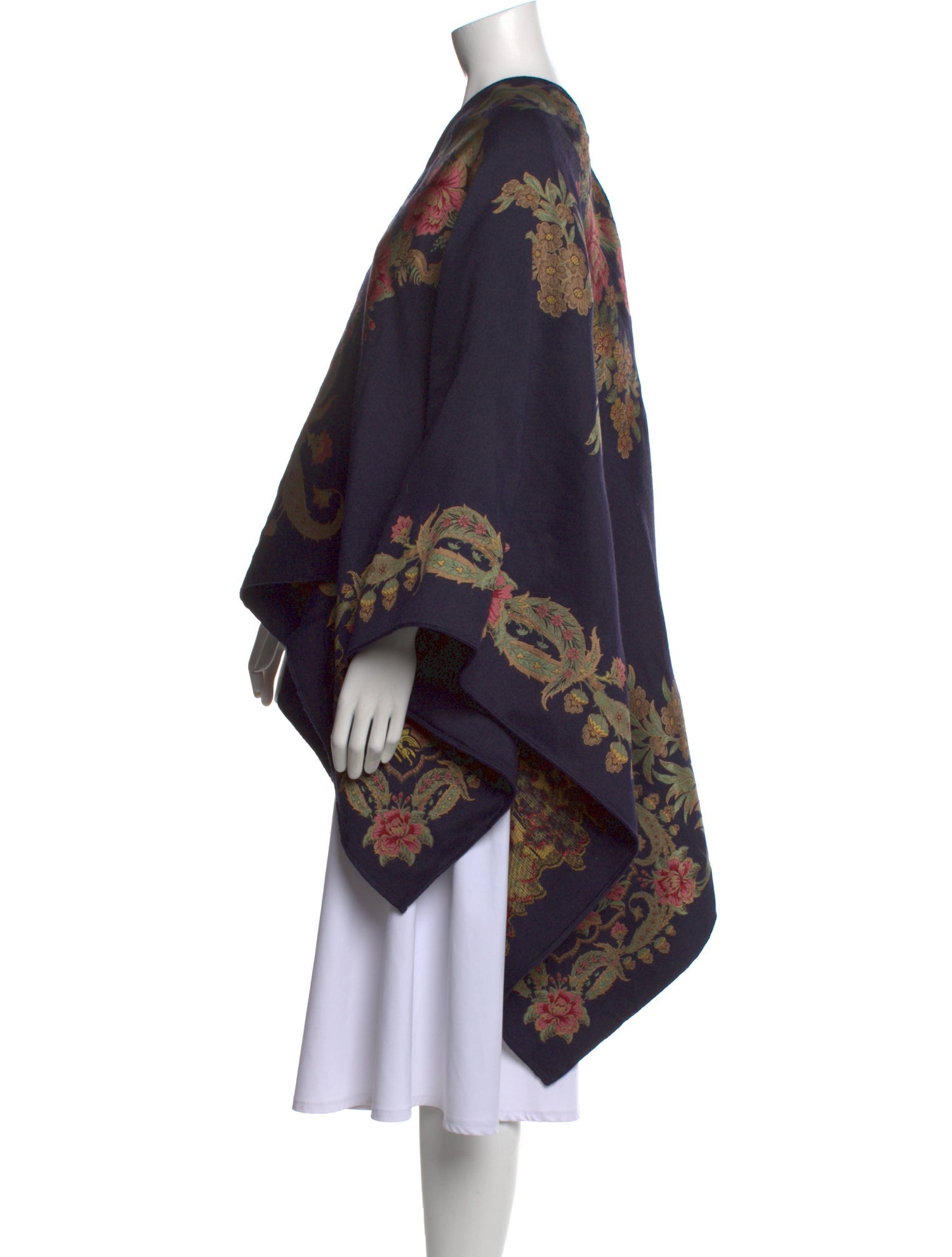 Etro Floral Print V-Neck Sweater w/ Tags