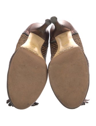 Etro Leather Printed Pumps