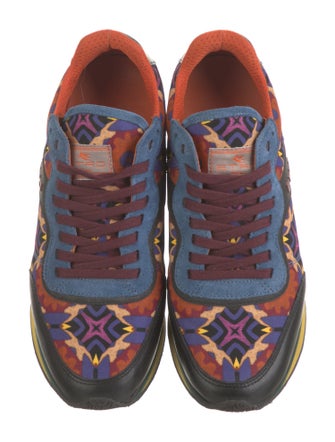 Etro Suede Printed Sneakers