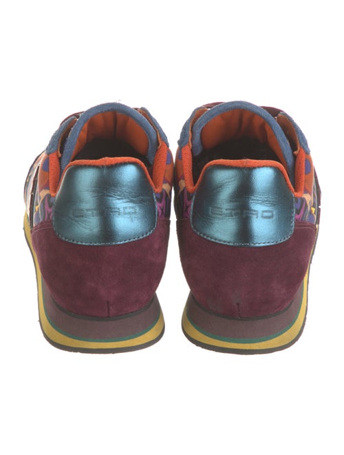 Etro Suede Printed Sneakers