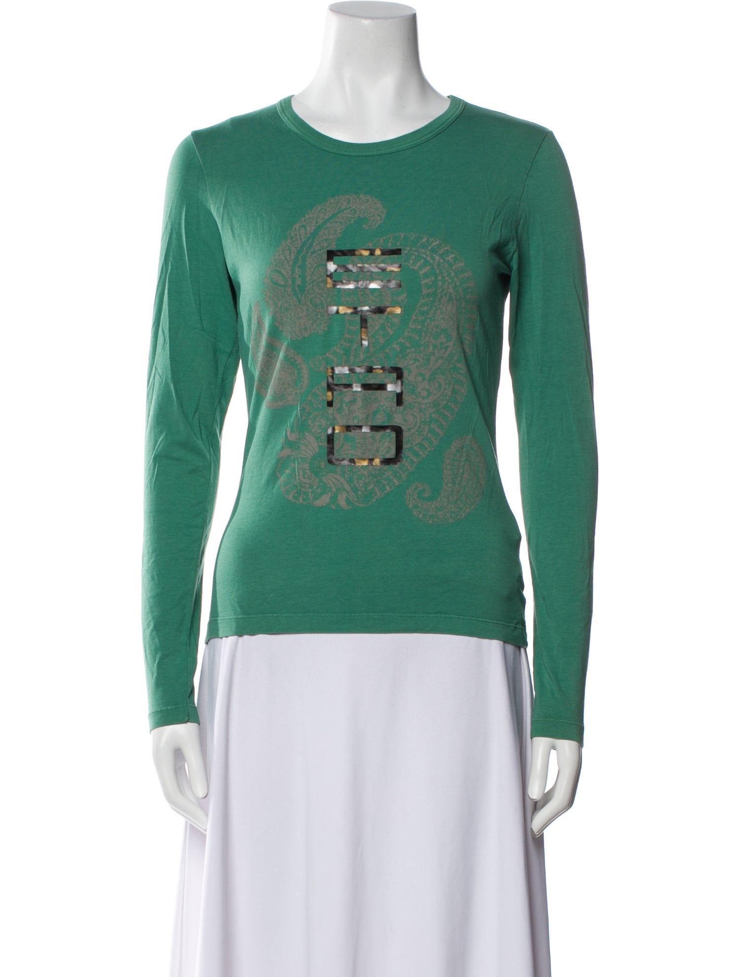 Etro Graphic Print Crew Neck T-Shirt w/ Tags