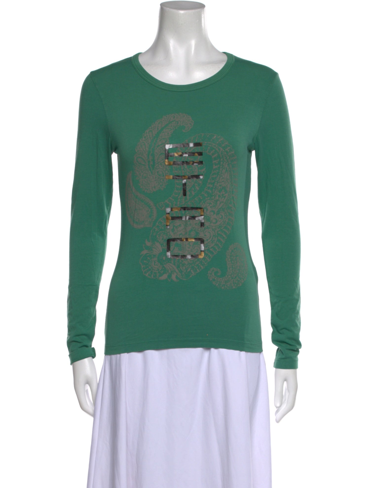 Etro Graphic Print Crew Neck T-Shirt w/ Tags