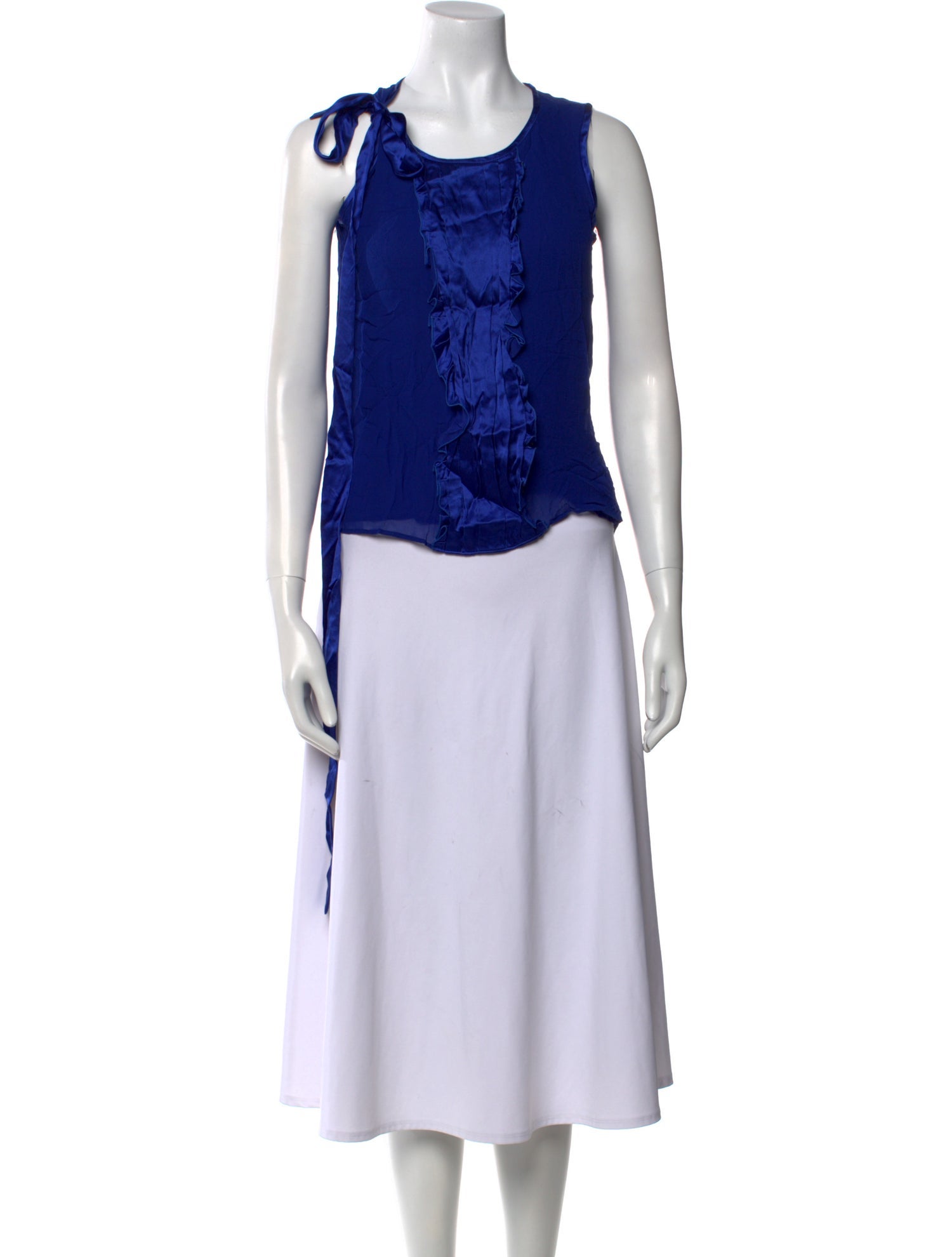 Etro Silk Crew Neck Crop Top w/ Tags