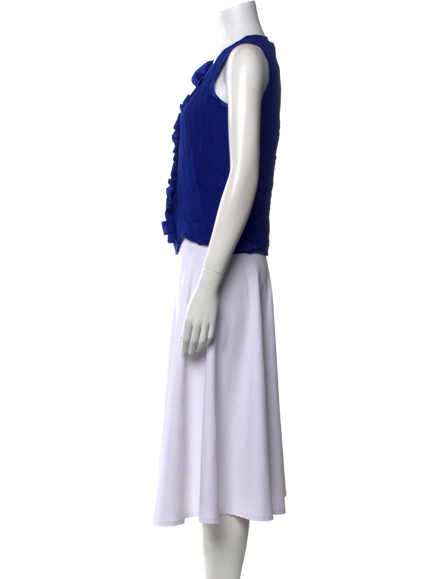 Etro Silk Crew Neck Crop Top w/ Tags