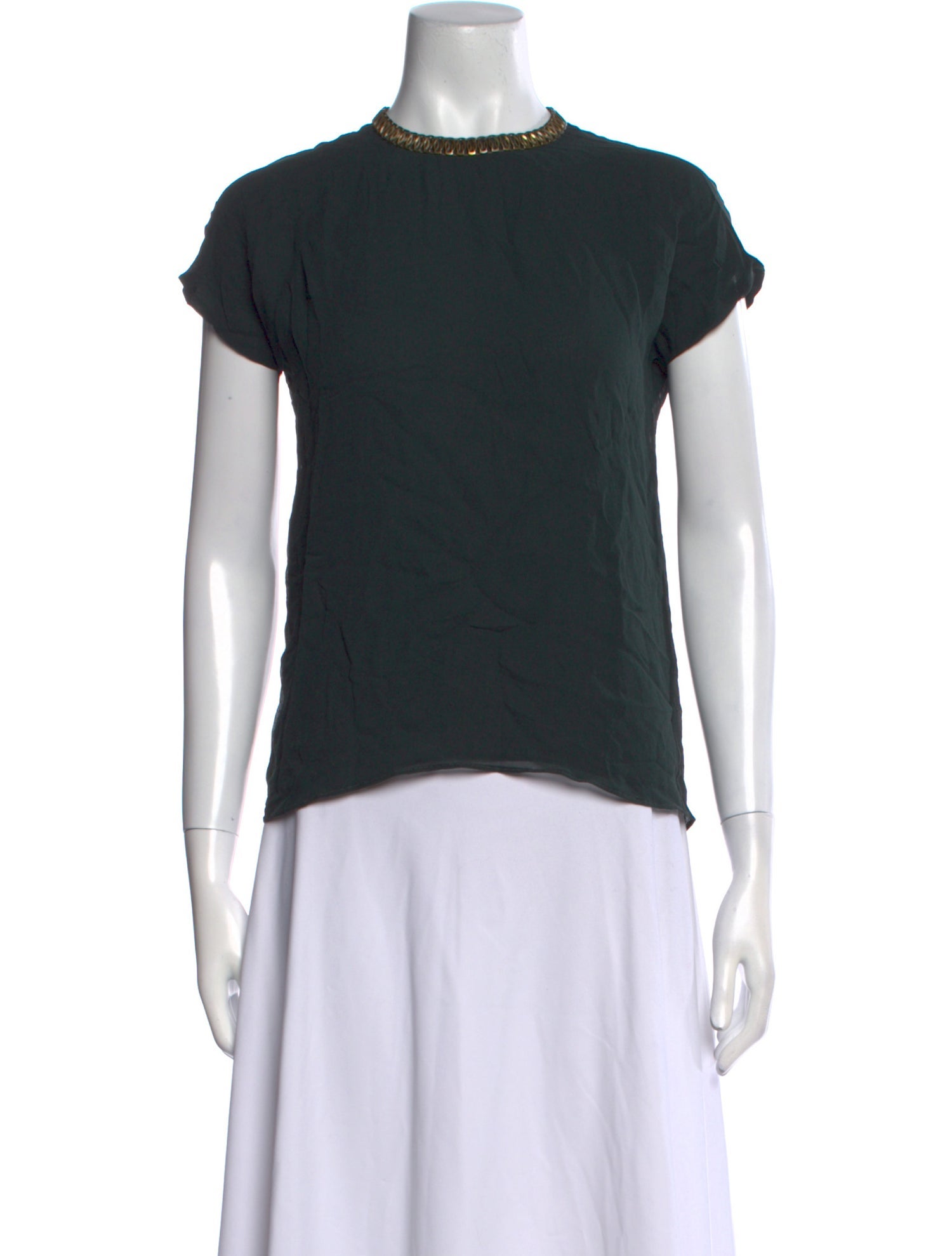 Etro Silk Crew Neck T-Shirt w/ Tags