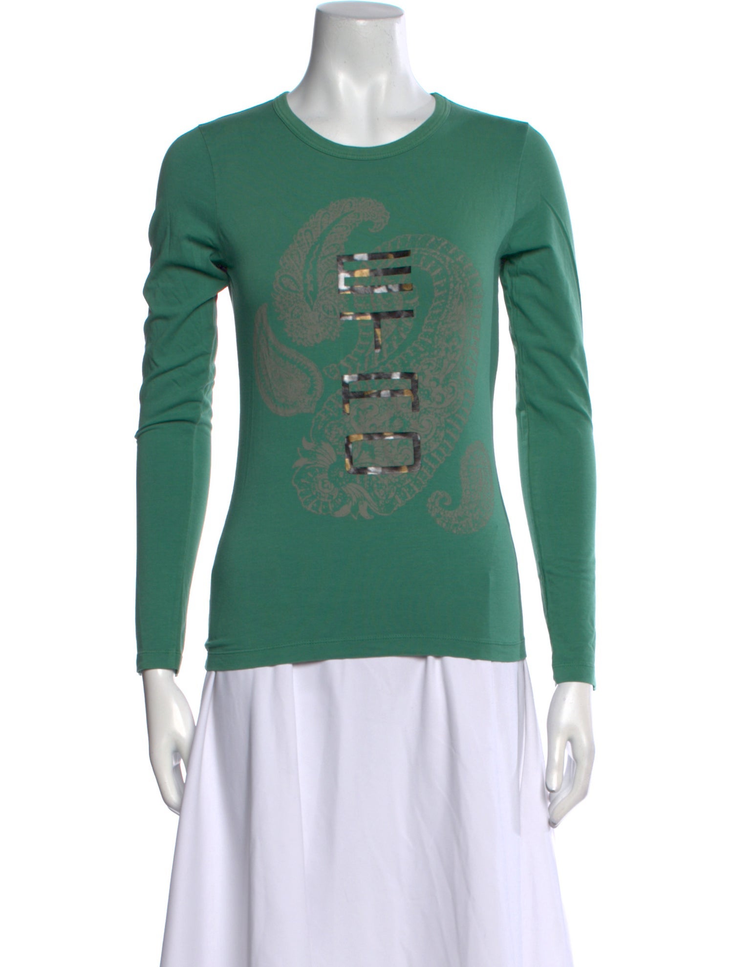 Etro Graphic Print Crew Neck T-Shirt w/ Tags