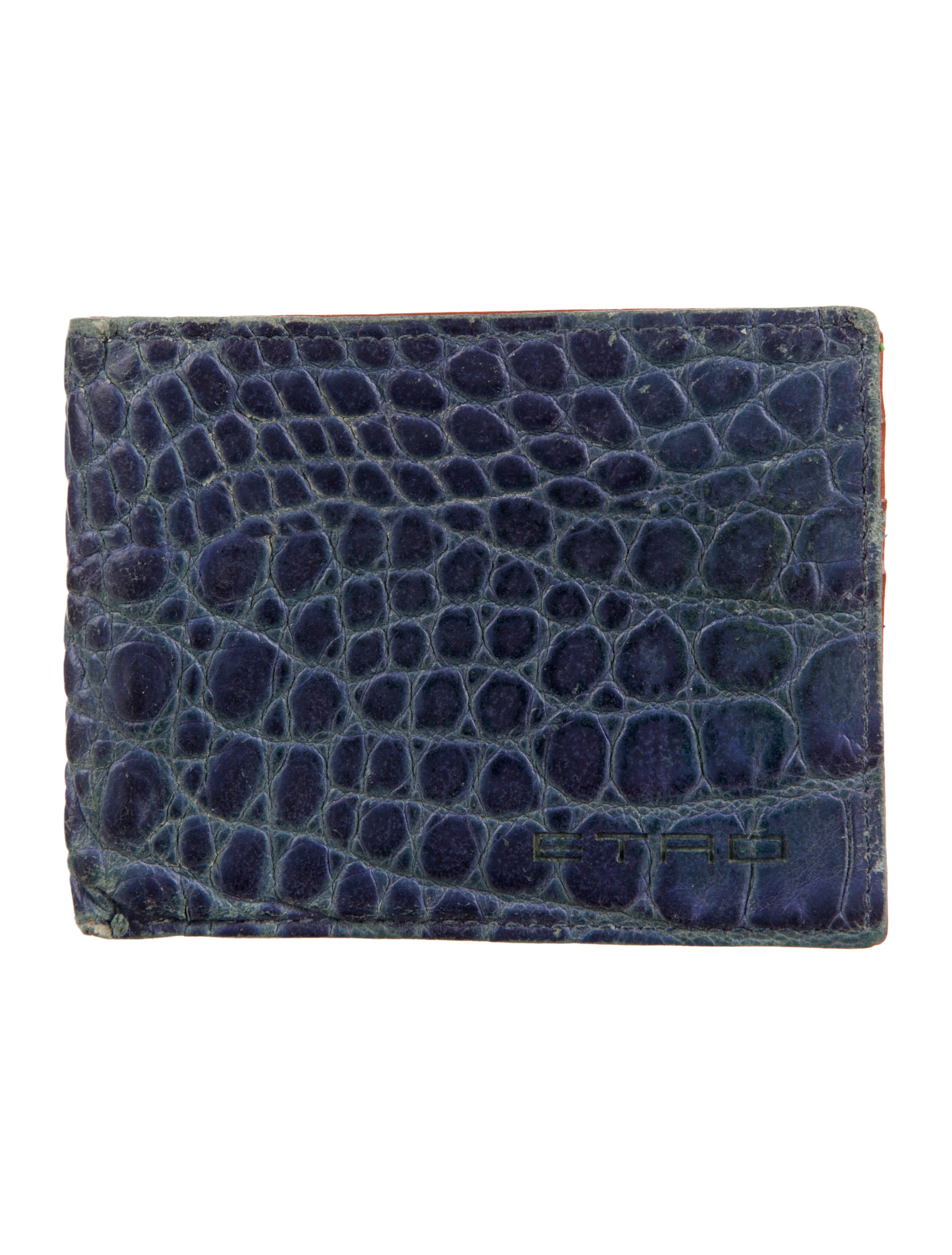 Etro Crocodile Animal Print Wallet