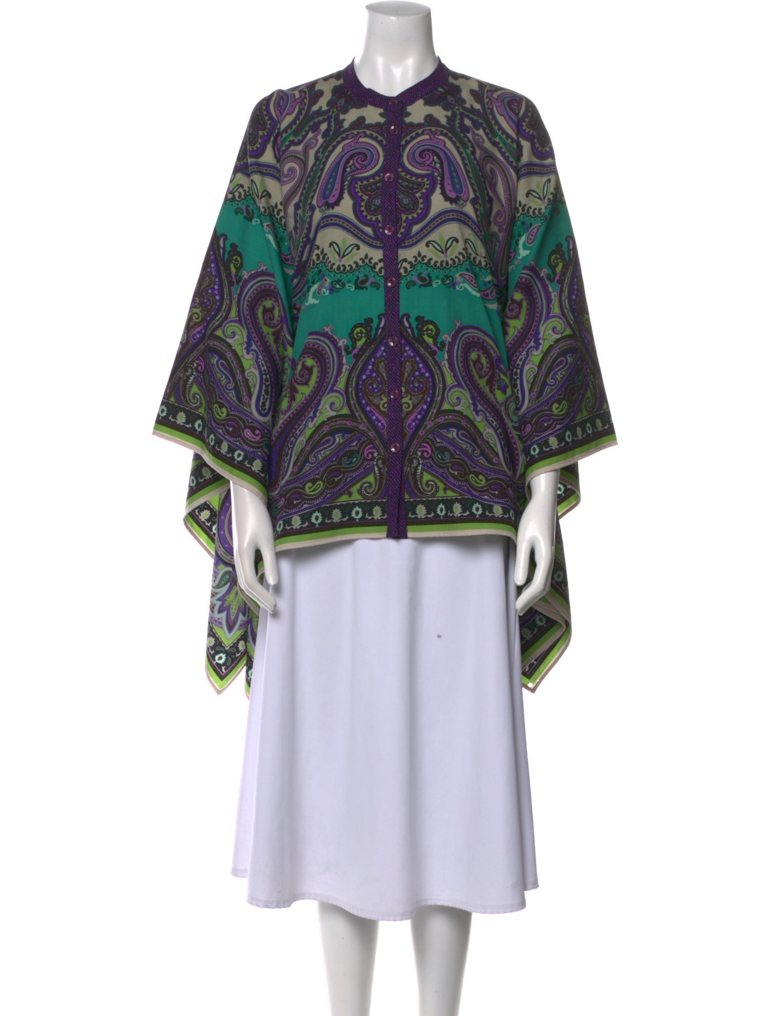 Etro Wool Paisley Print Blouse