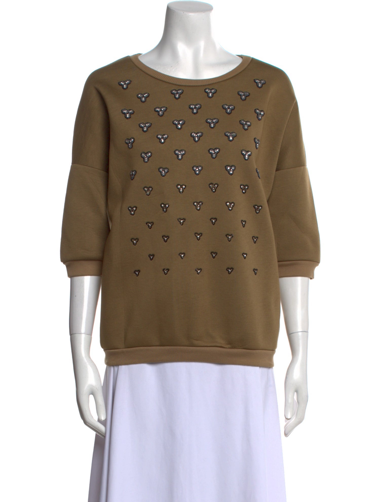 Etro Bateau Neckline Three-Quarter Sleeve Sweatshirt
