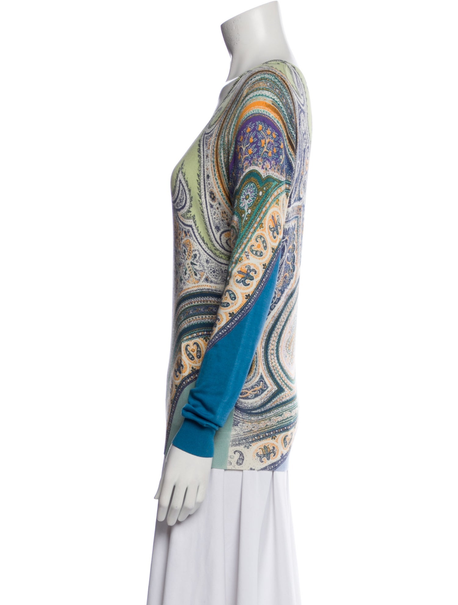 Etro Silk Paisley Print Top