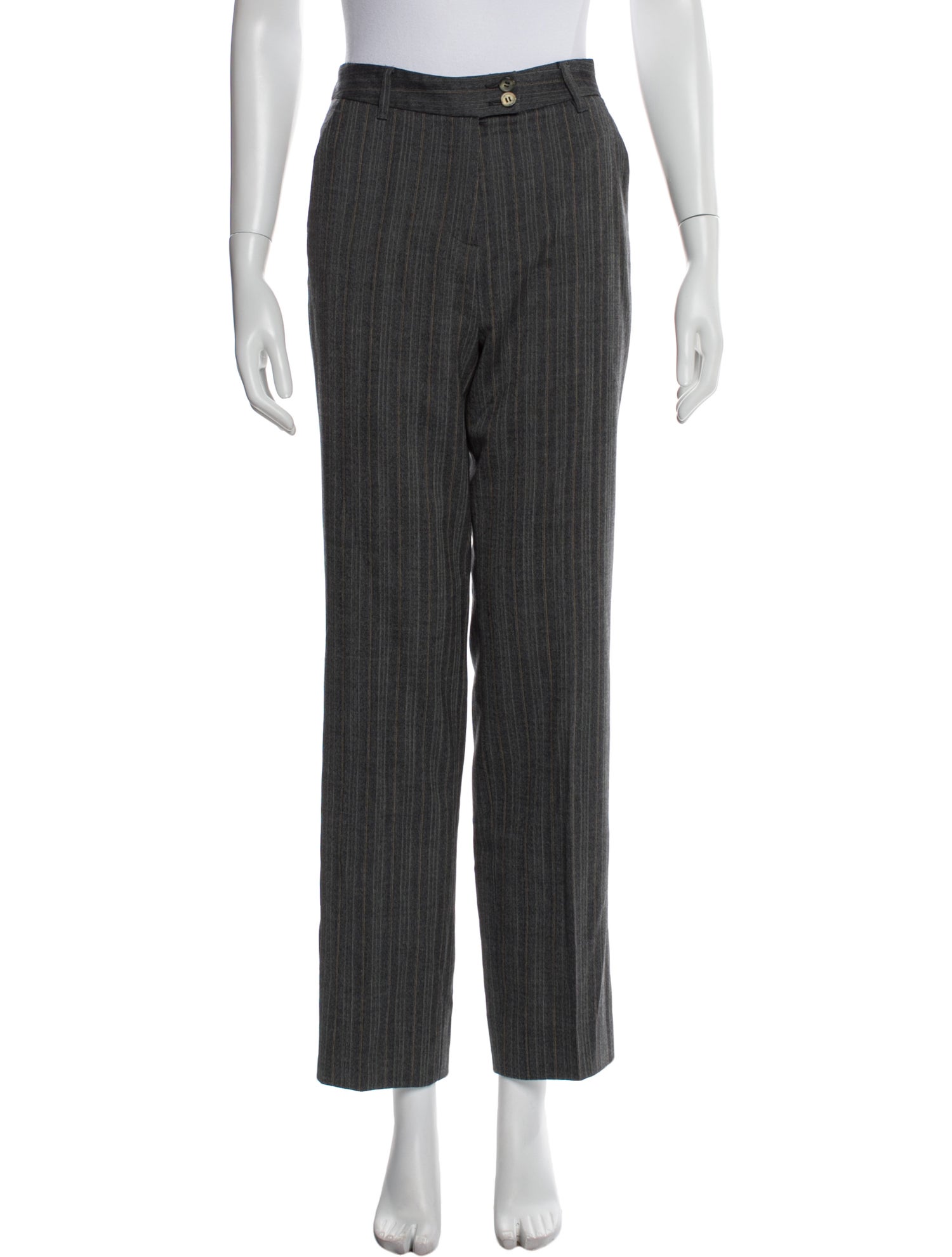 Etro Wool Straight Leg Pants