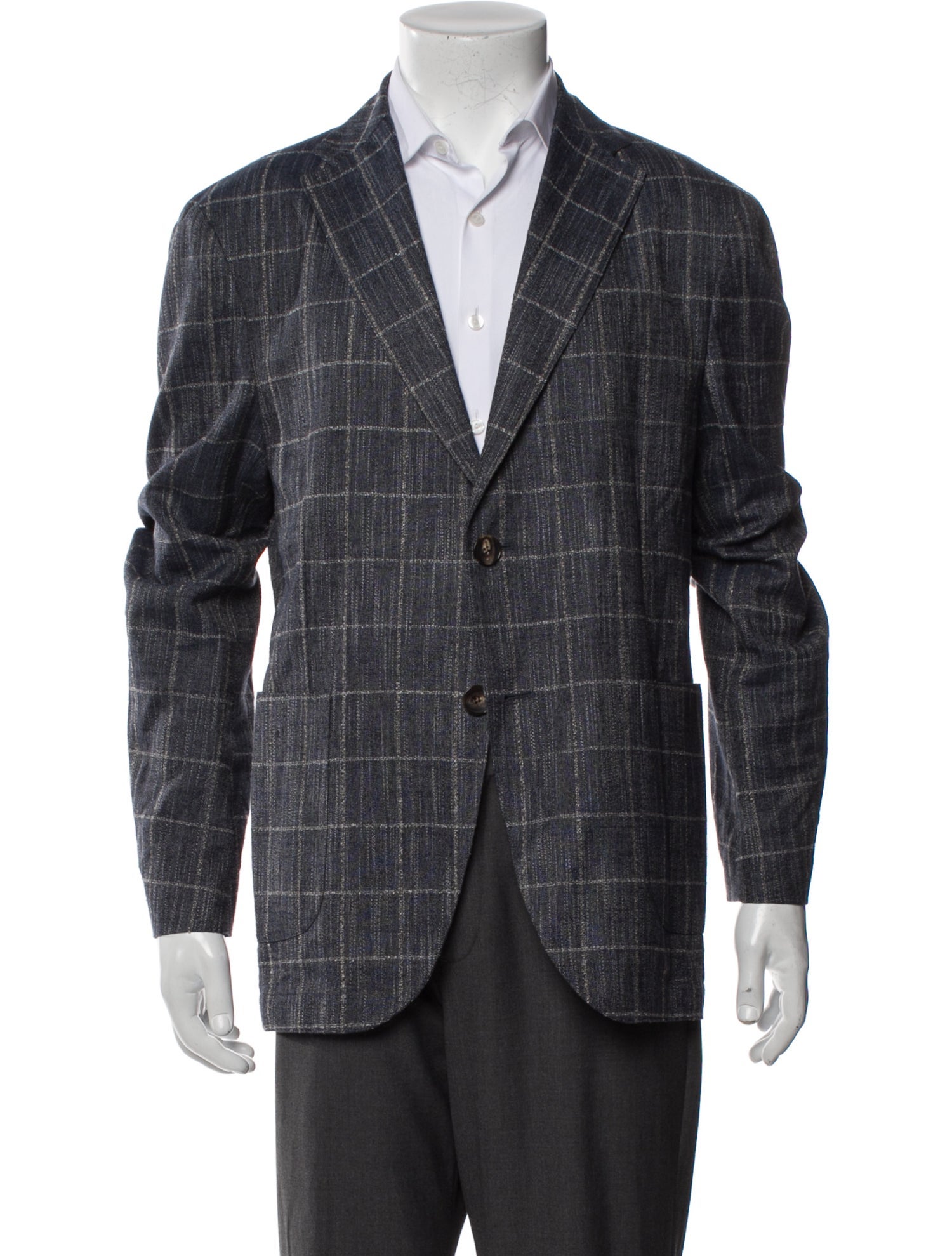 Etro Plaid Print Blazer