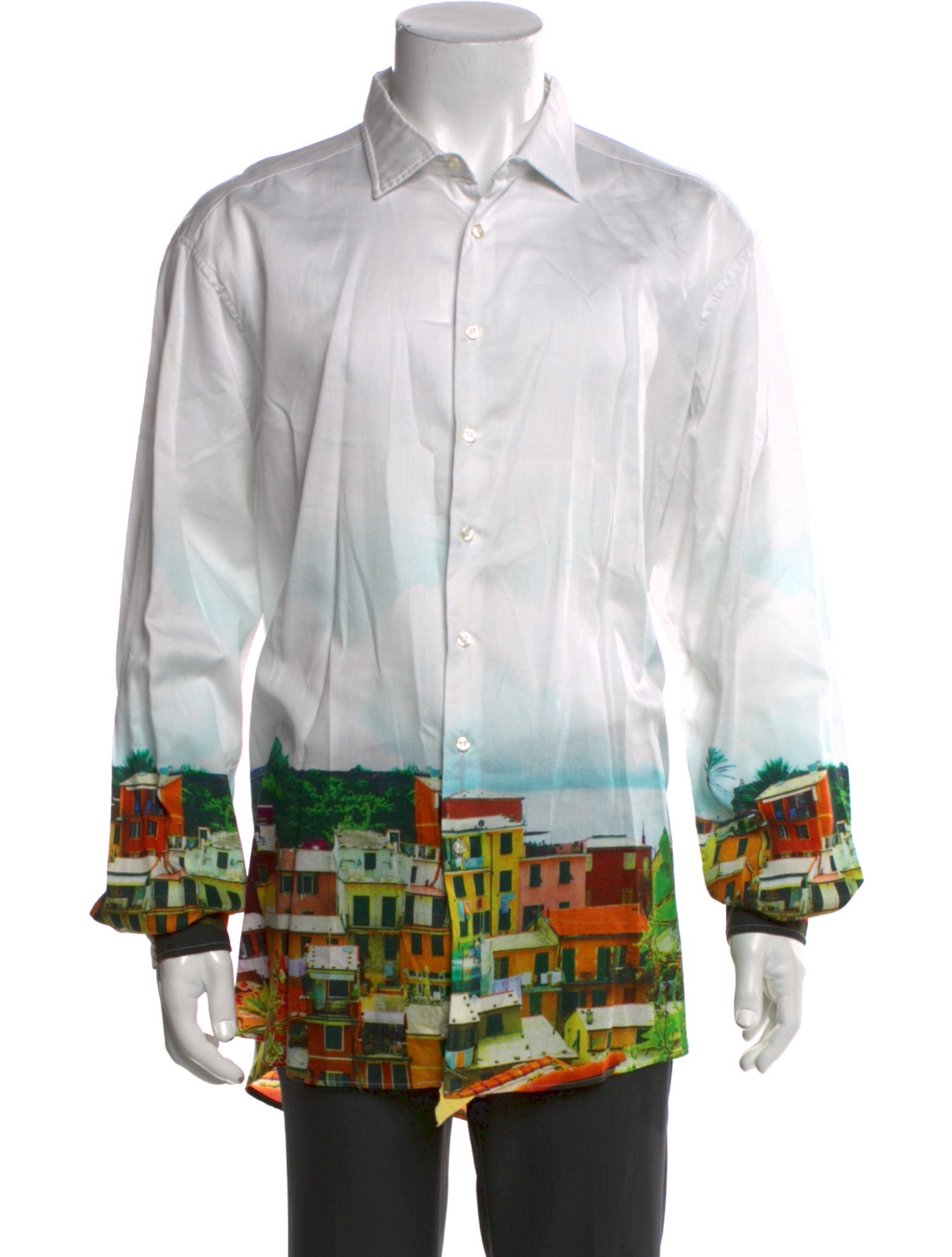 Etro Graphic Print Long Sleeve Dress Shirt