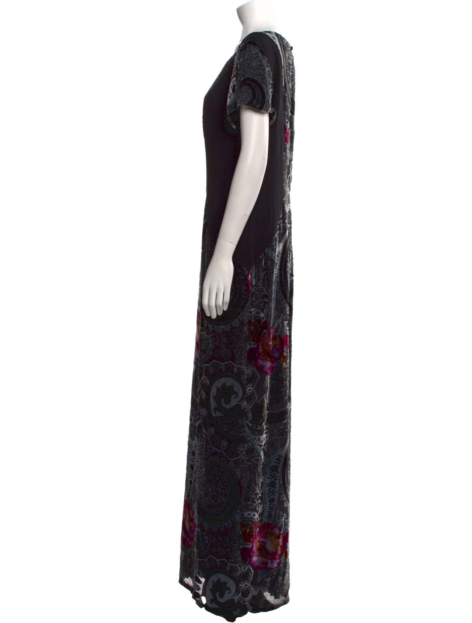 Etro Paisley Print Long Dress