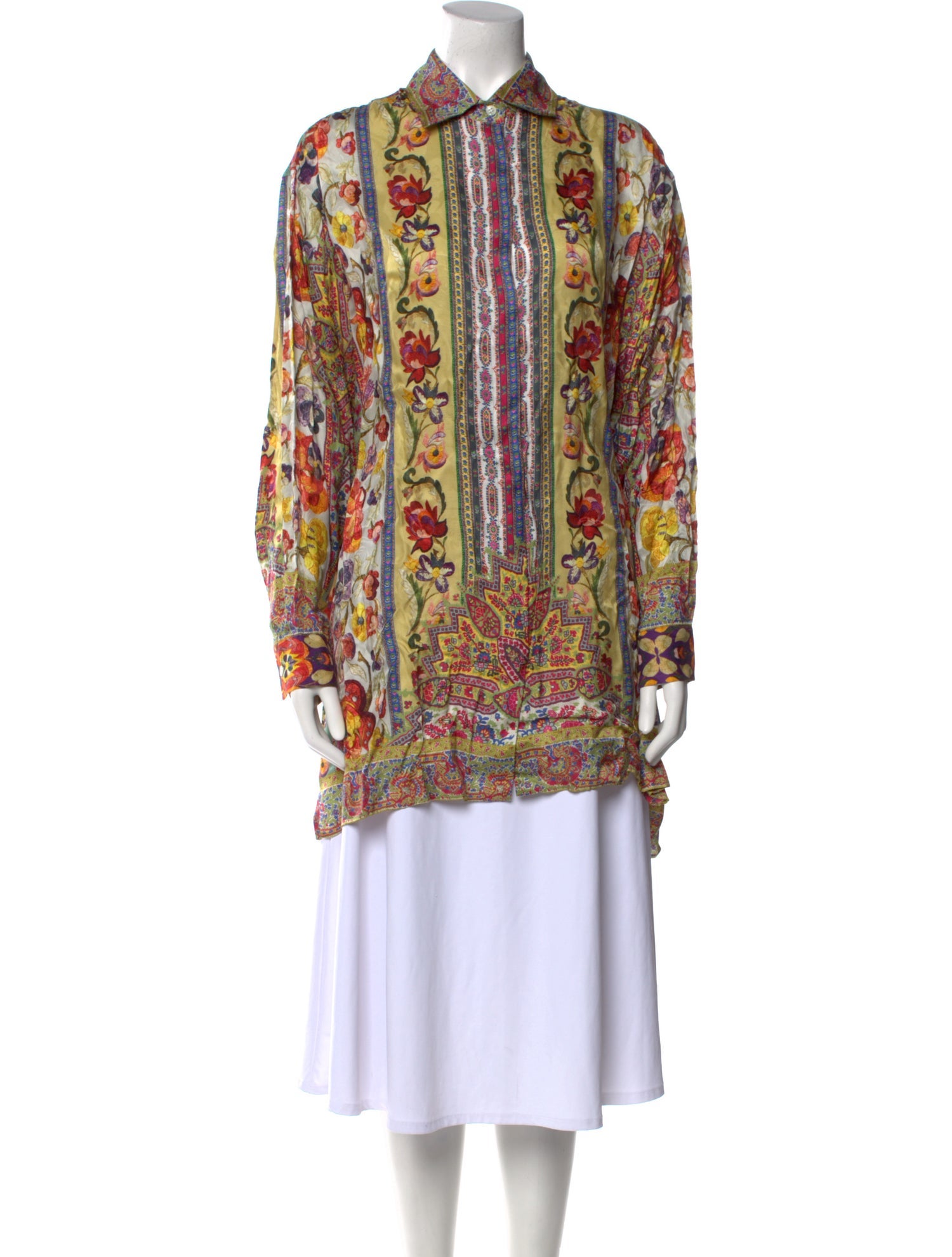 Etro Paisley Print Long Sleeve Tunic w/ Tags