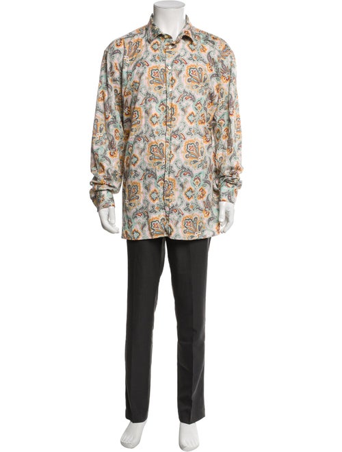 Etro Paisley Print Long Sleeve Shirt