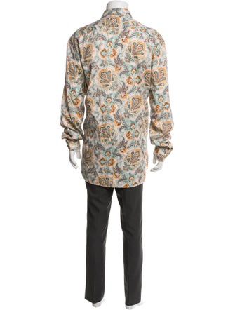 Etro Paisley Print Long Sleeve Shirt