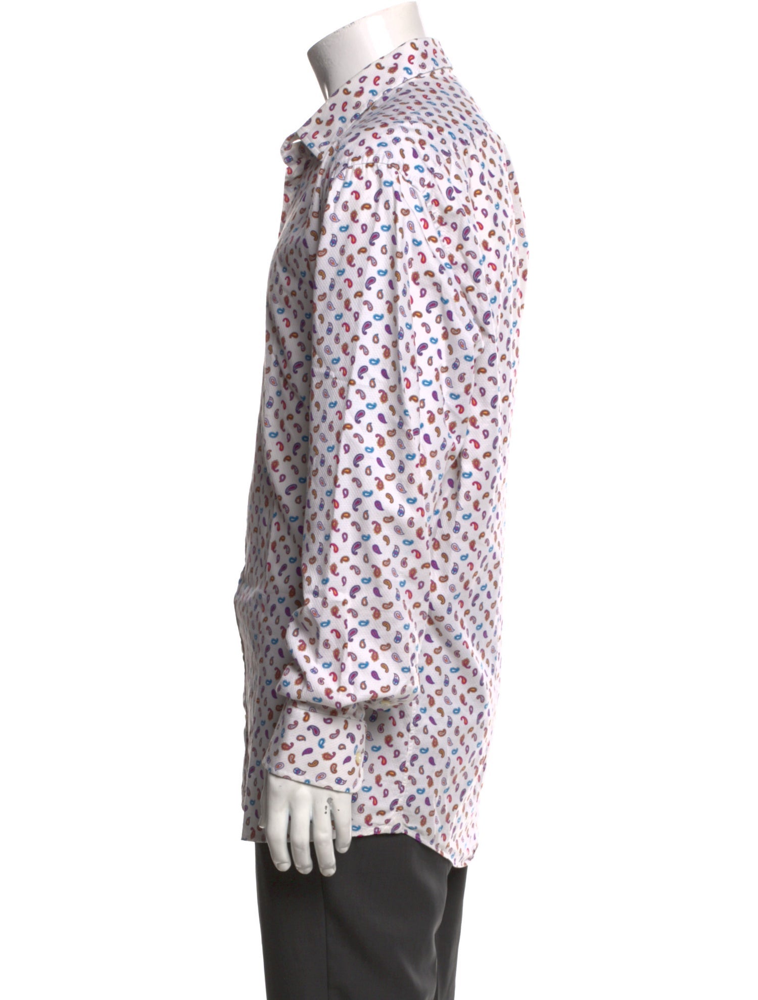 Etro Printed Long Sleeve Dress Shirt