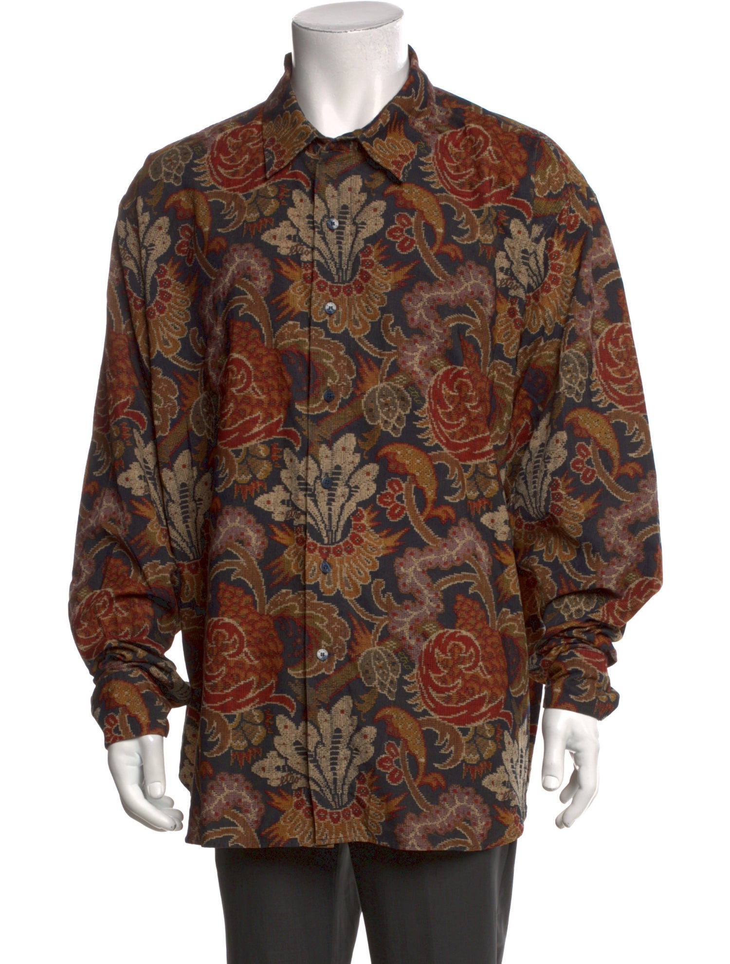 Etro Paisley Print Long Sleeve Shirt