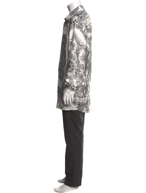 Etro Silk Plaid Print Shirt