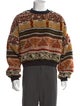 Etro Printed Crew Neck Pullover