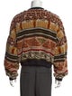 Etro Printed Crew Neck Pullover