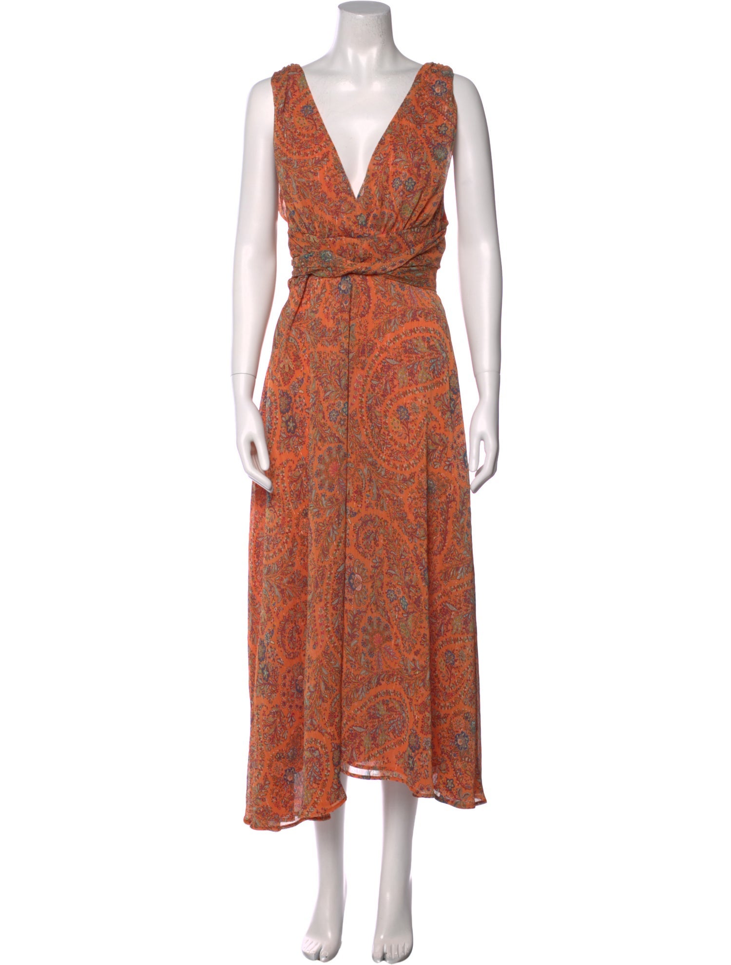 Etro Paisley Print Long Dress