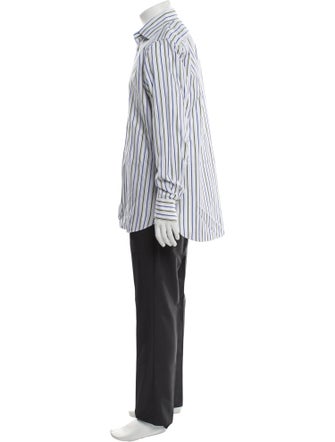 Etro Striped Long Sleeve Dress Shirt