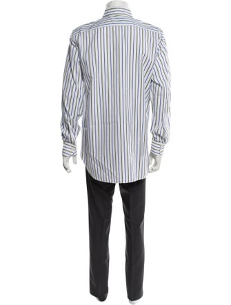 Etro Striped Long Sleeve Dress Shirt