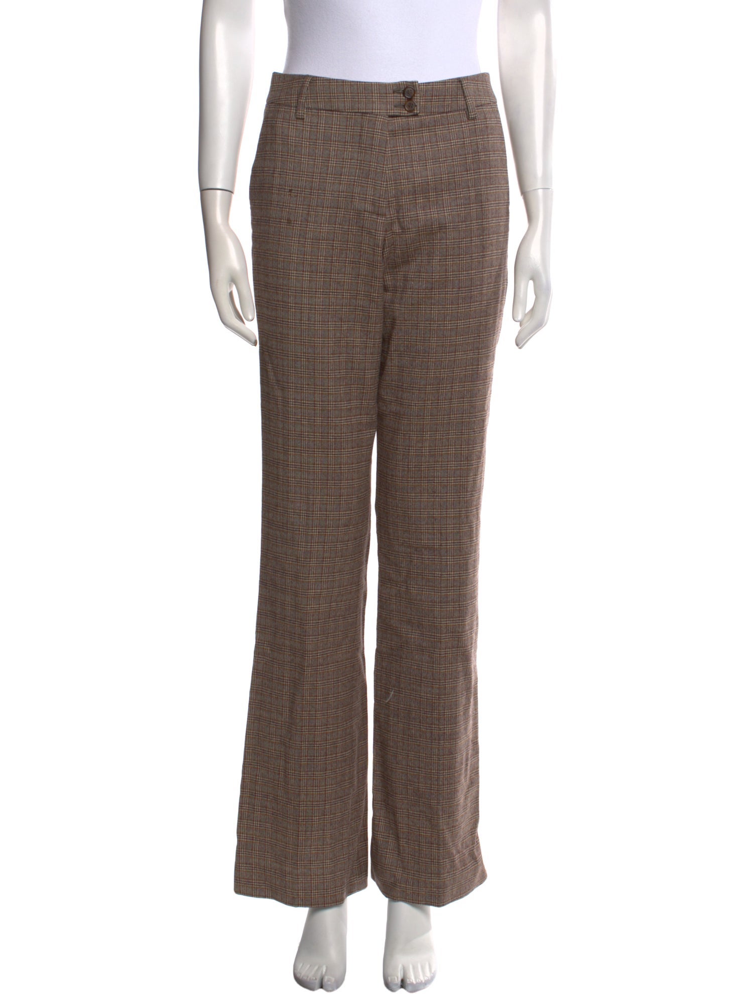 Etro Wool Straight Leg Pants