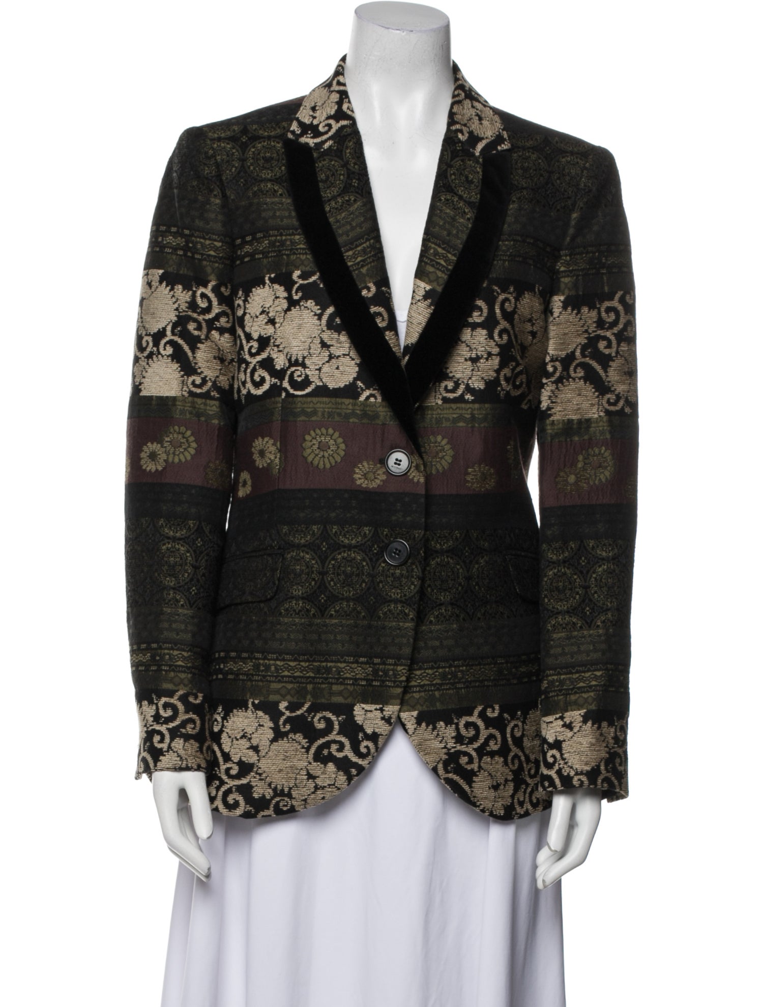 Etro Tweed Pattern Blazer