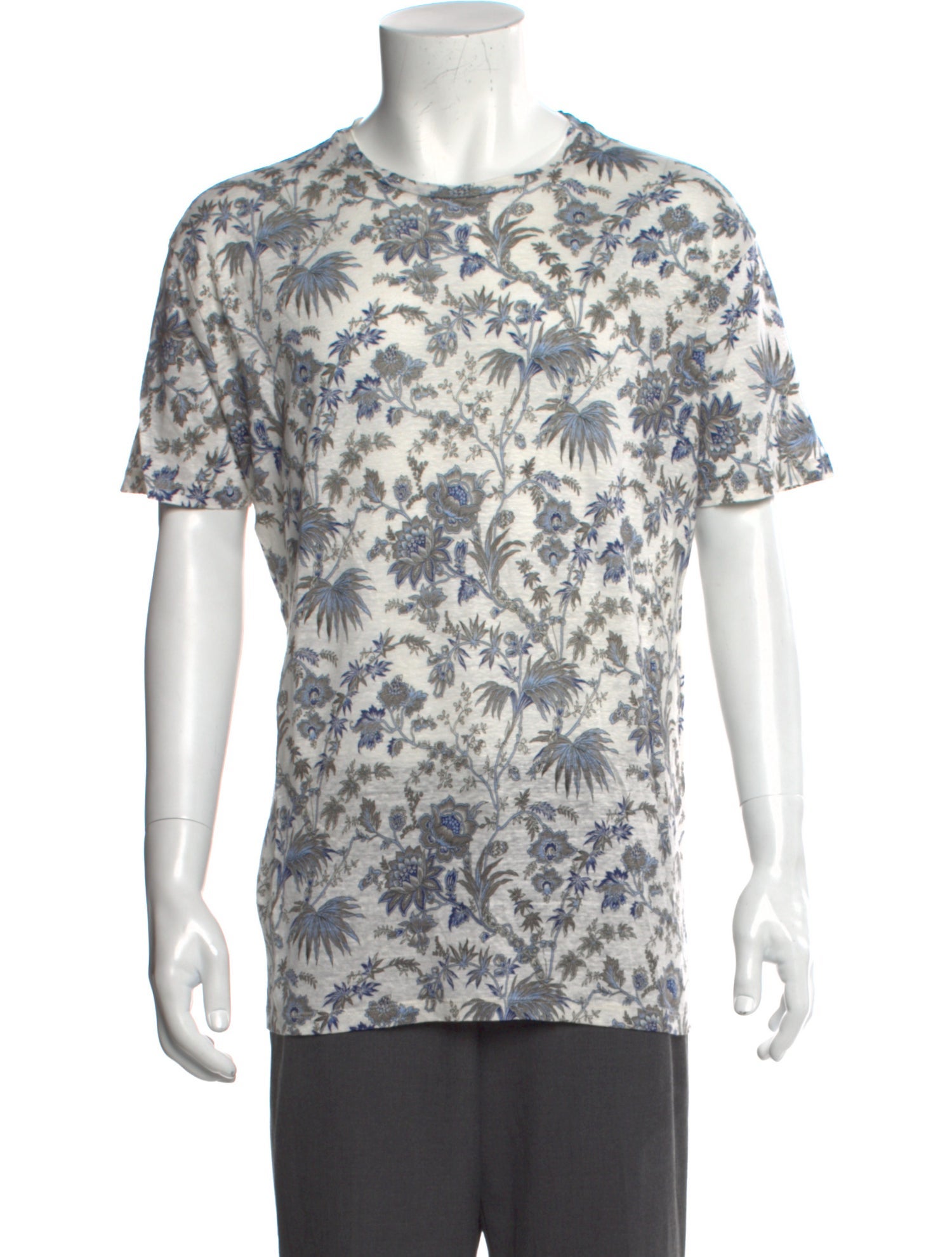 Etro Floral Print Crew Neck T-Shirt