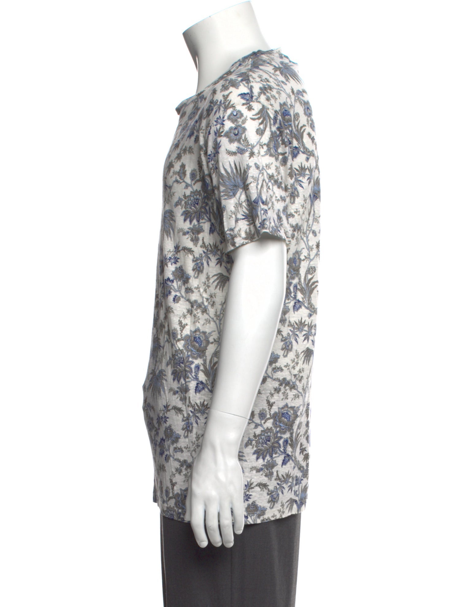 Etro Floral Print Crew Neck T-Shirt