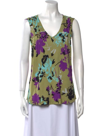 Etro Cashmere Floral Print Blouse