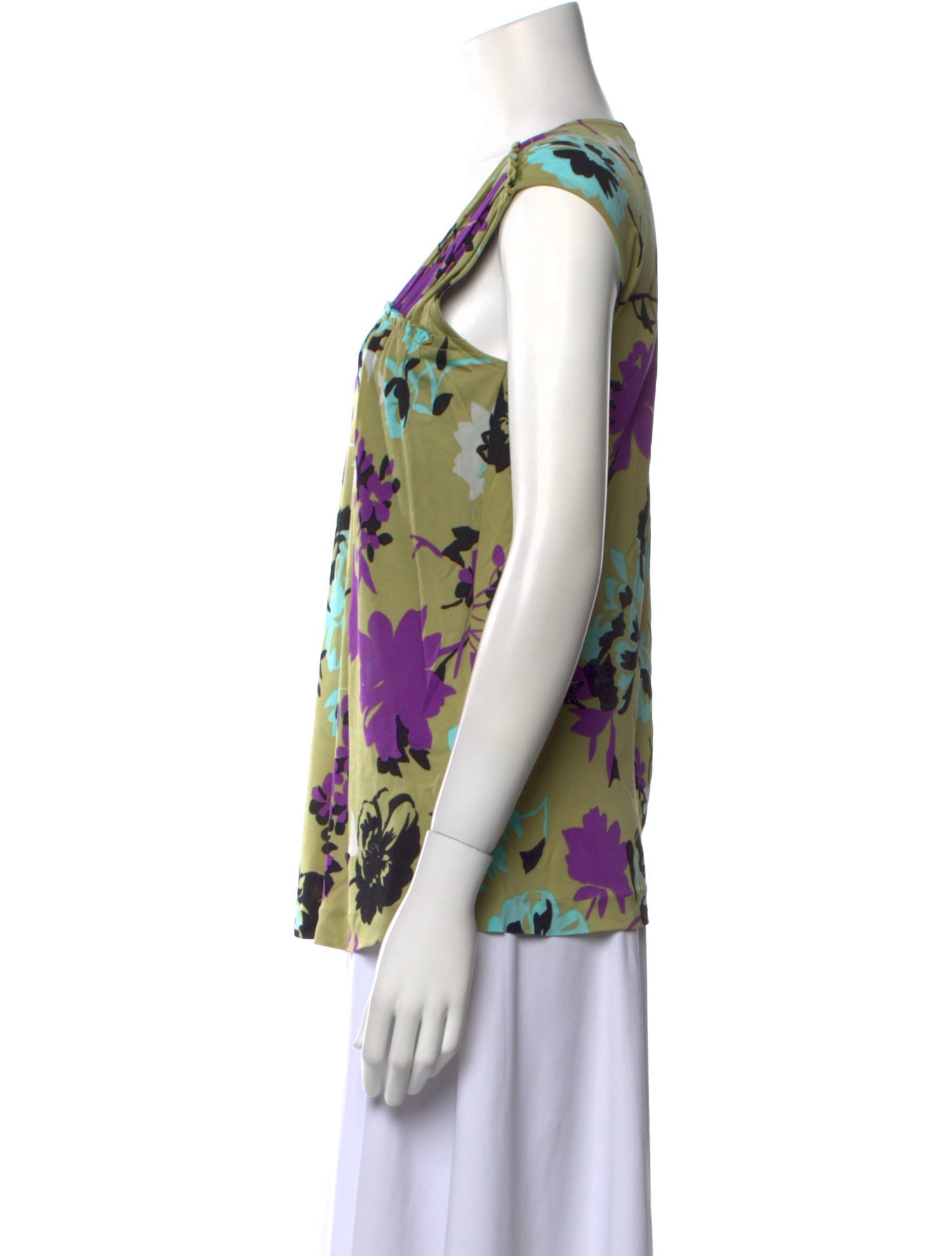 Etro Cashmere Floral Print Blouse