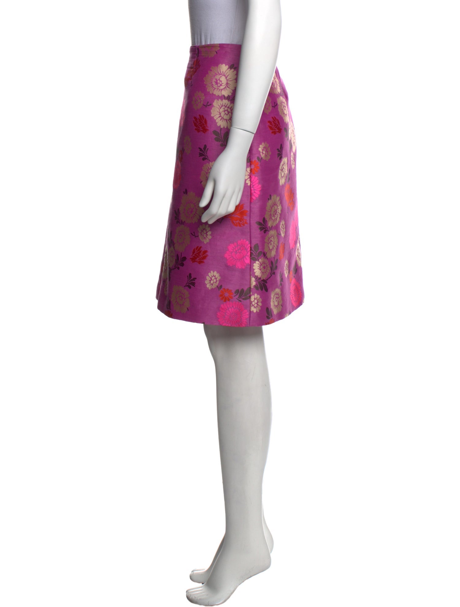 Etro Floral Print Knee-Length Skirt