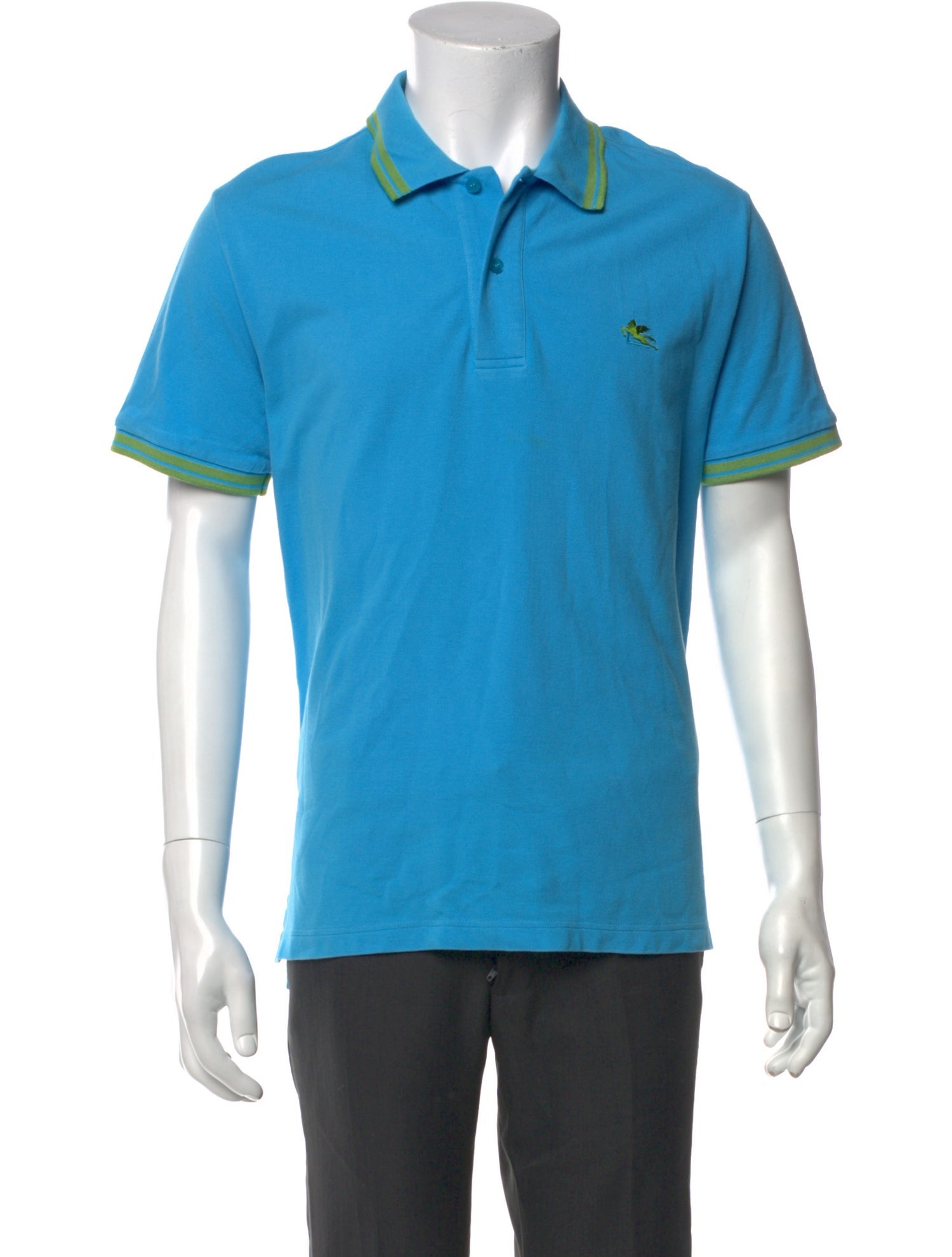 Etro V-Neck Short Sleeve Polo Shirt
