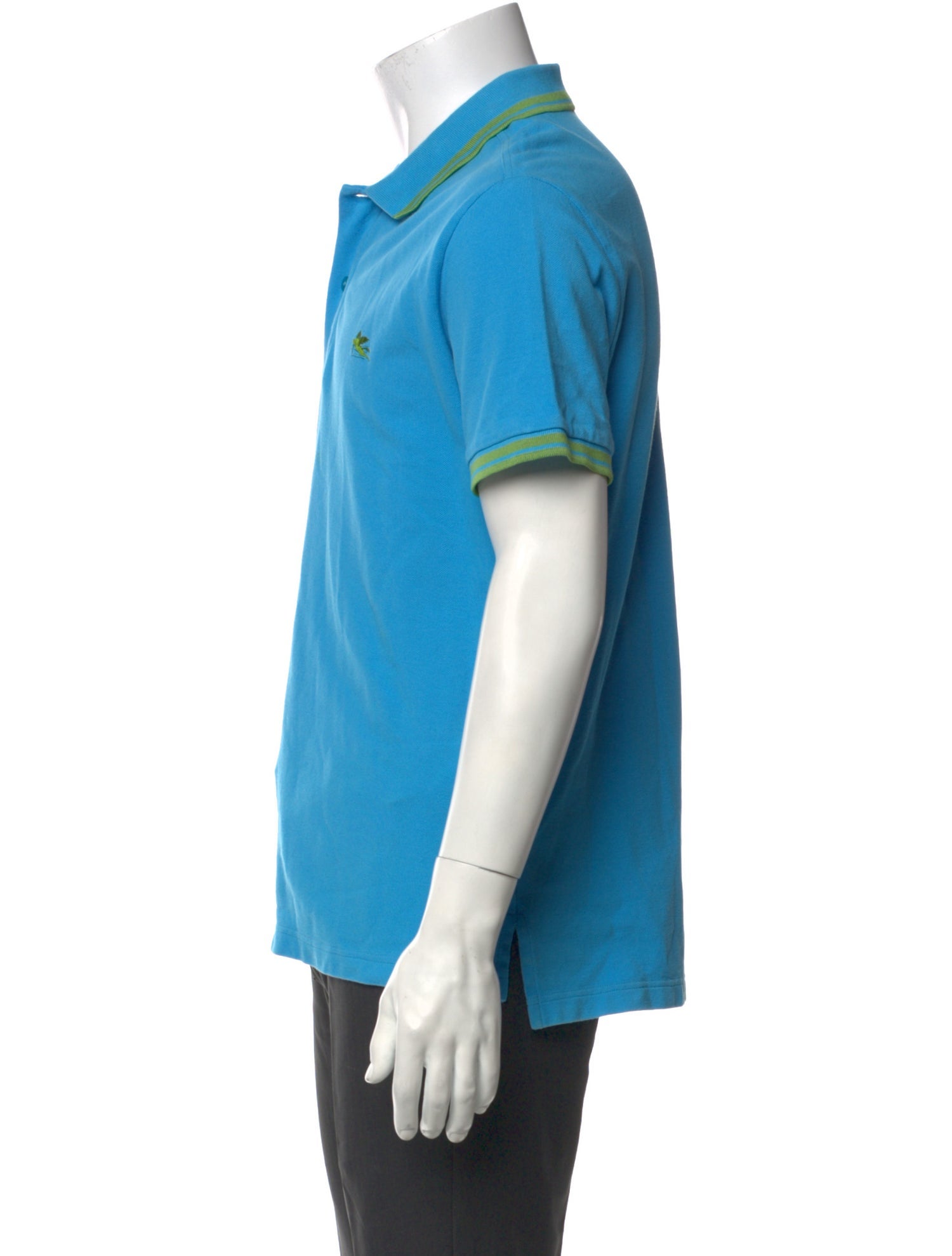 Etro V-Neck Short Sleeve Polo Shirt