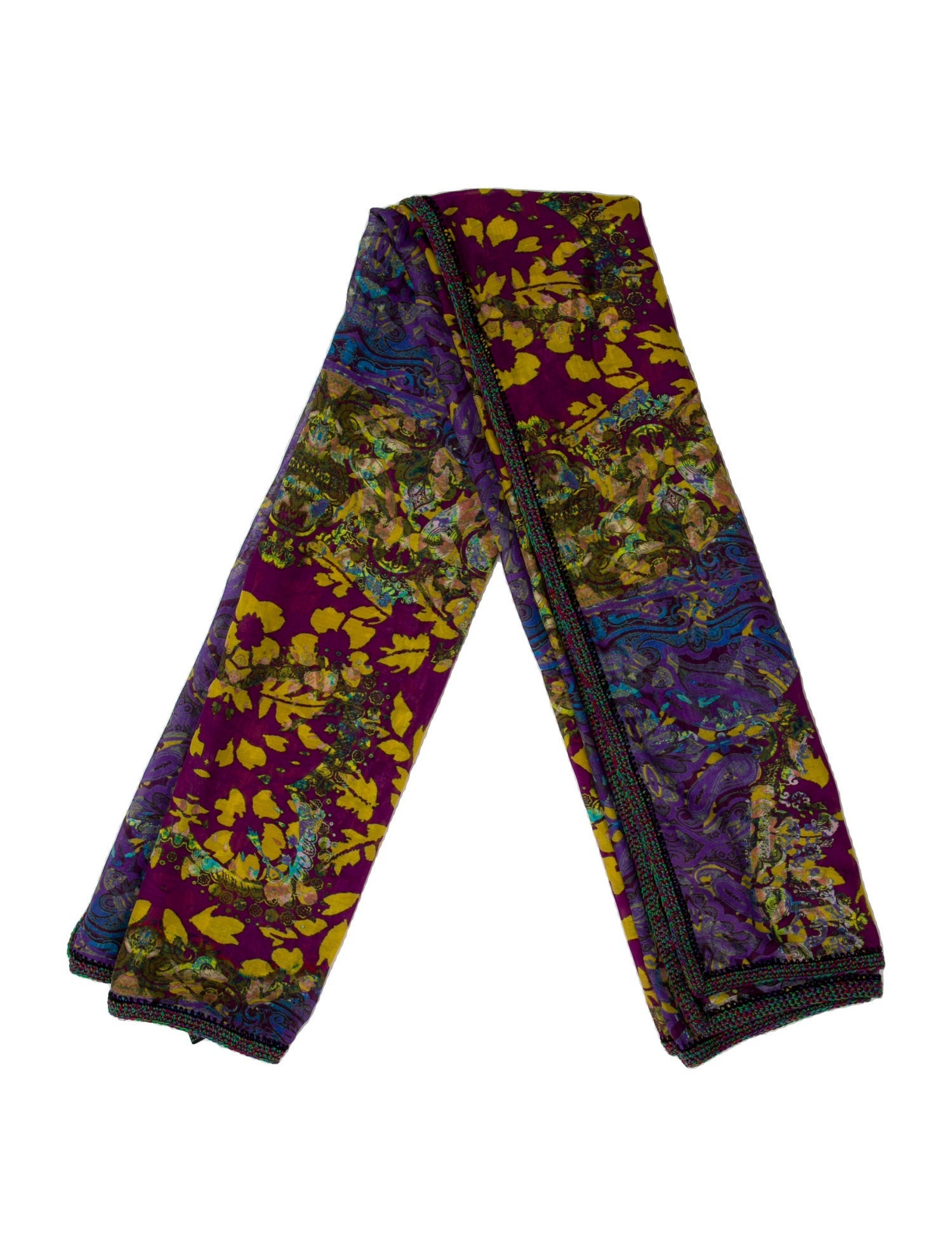 Etro Silk Floral Print Scarf