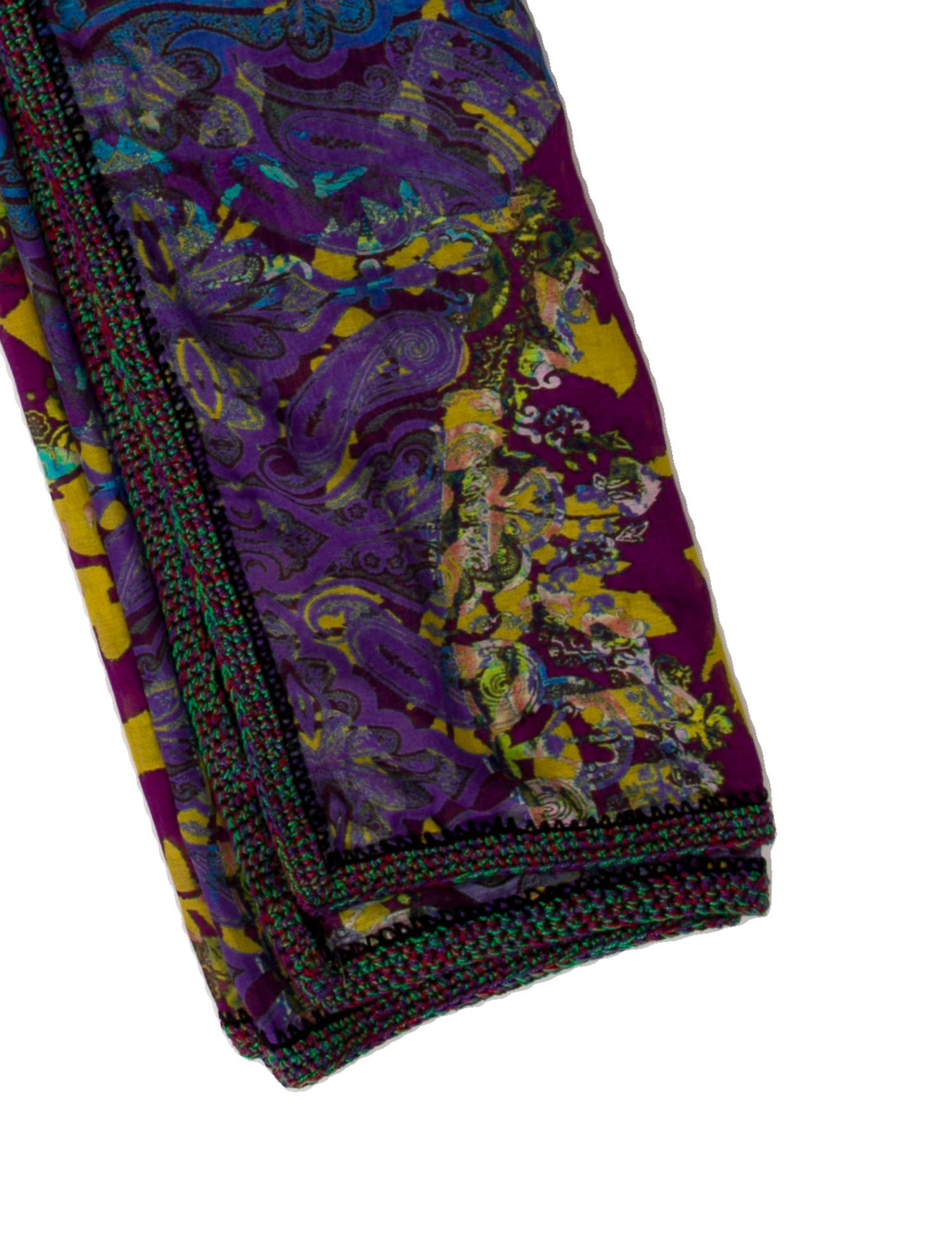 Etro Silk Floral Print Scarf