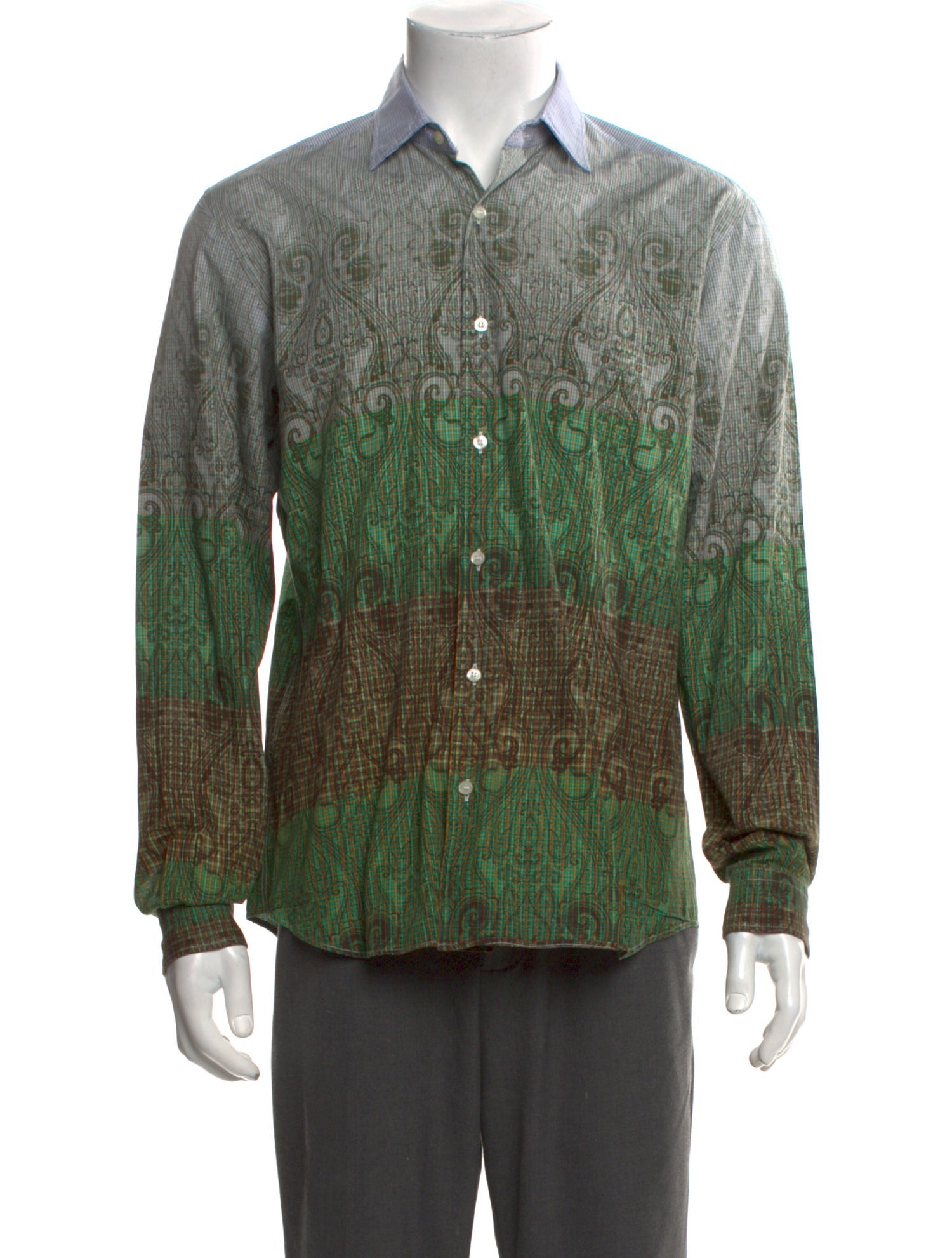 Etro Paisley Print Long Sleeve Shirt