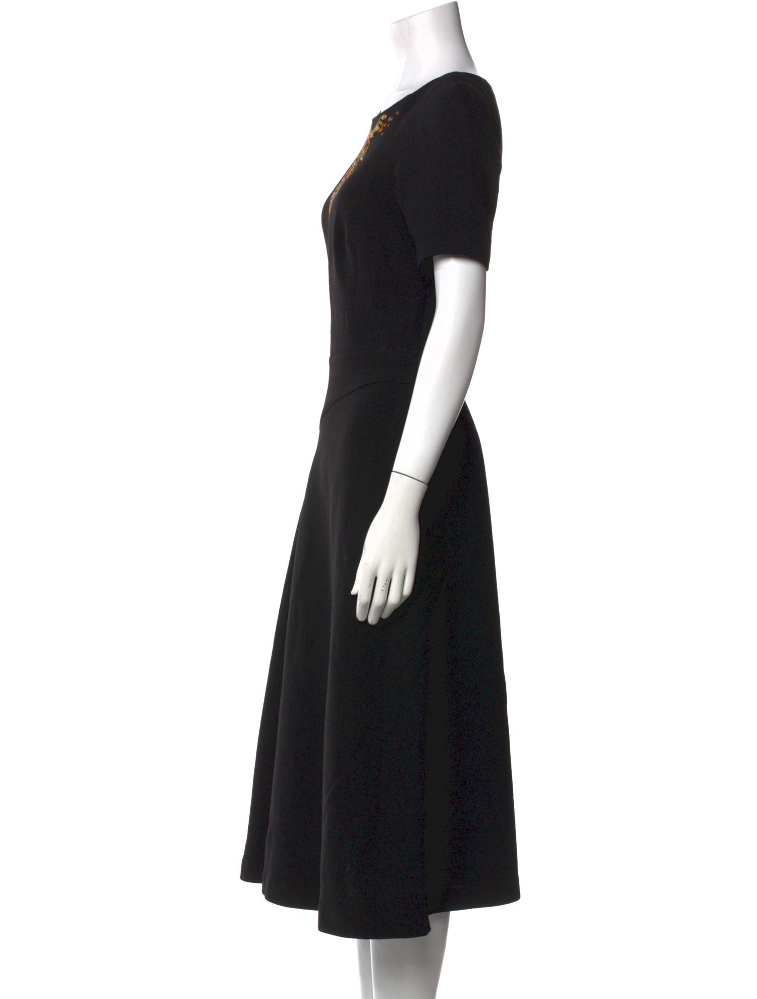 Etro Virgin Wool Midi Length Dress