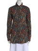 Etro Paisley Print Long Sleeve Button-Up Top