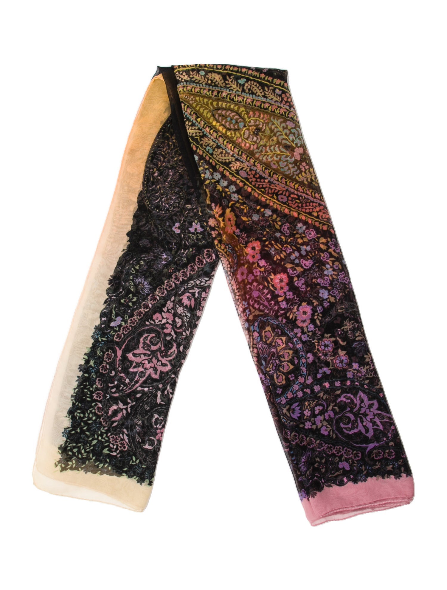 Etro Silk Floral Print Scarf