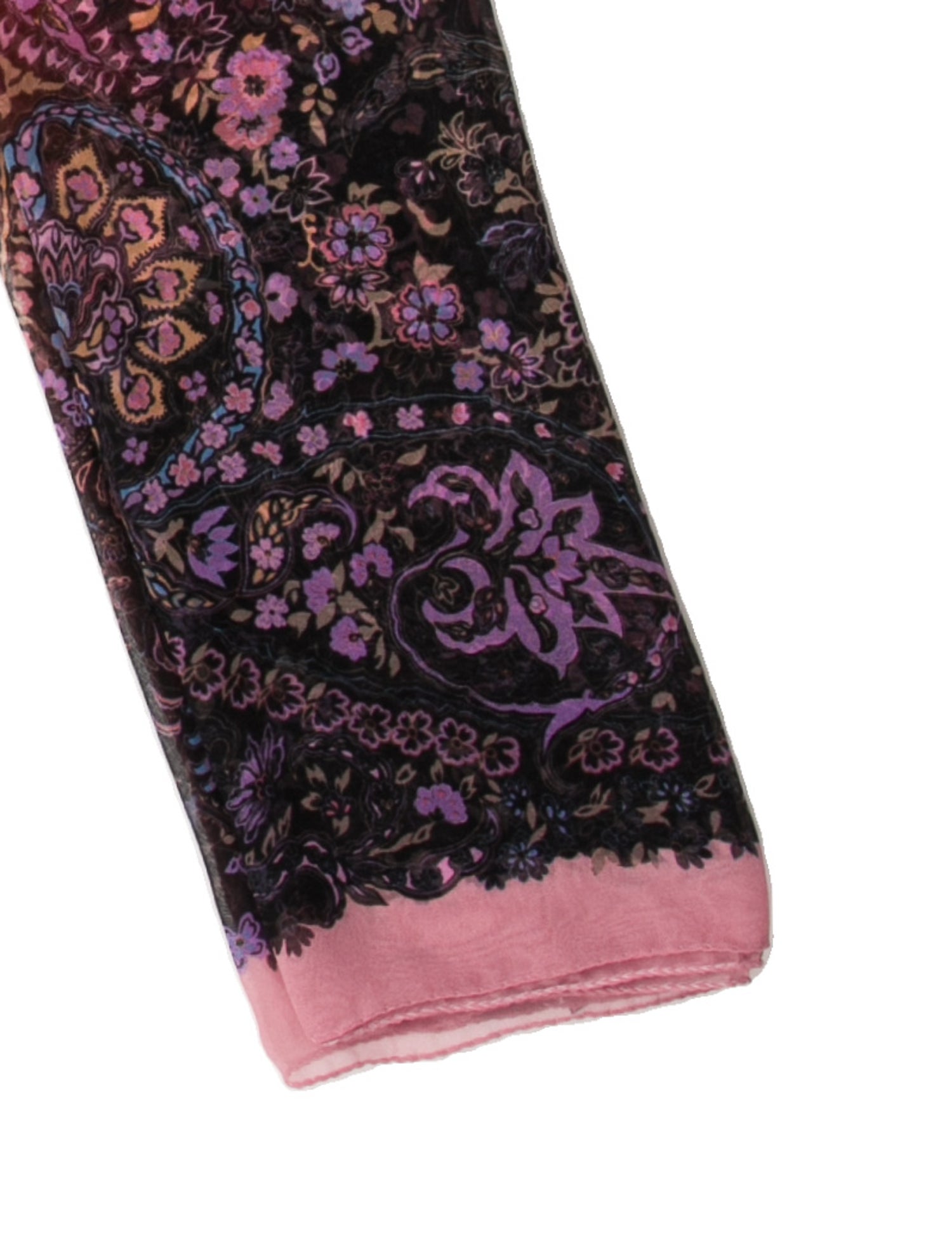 Etro Silk Floral Print Scarf