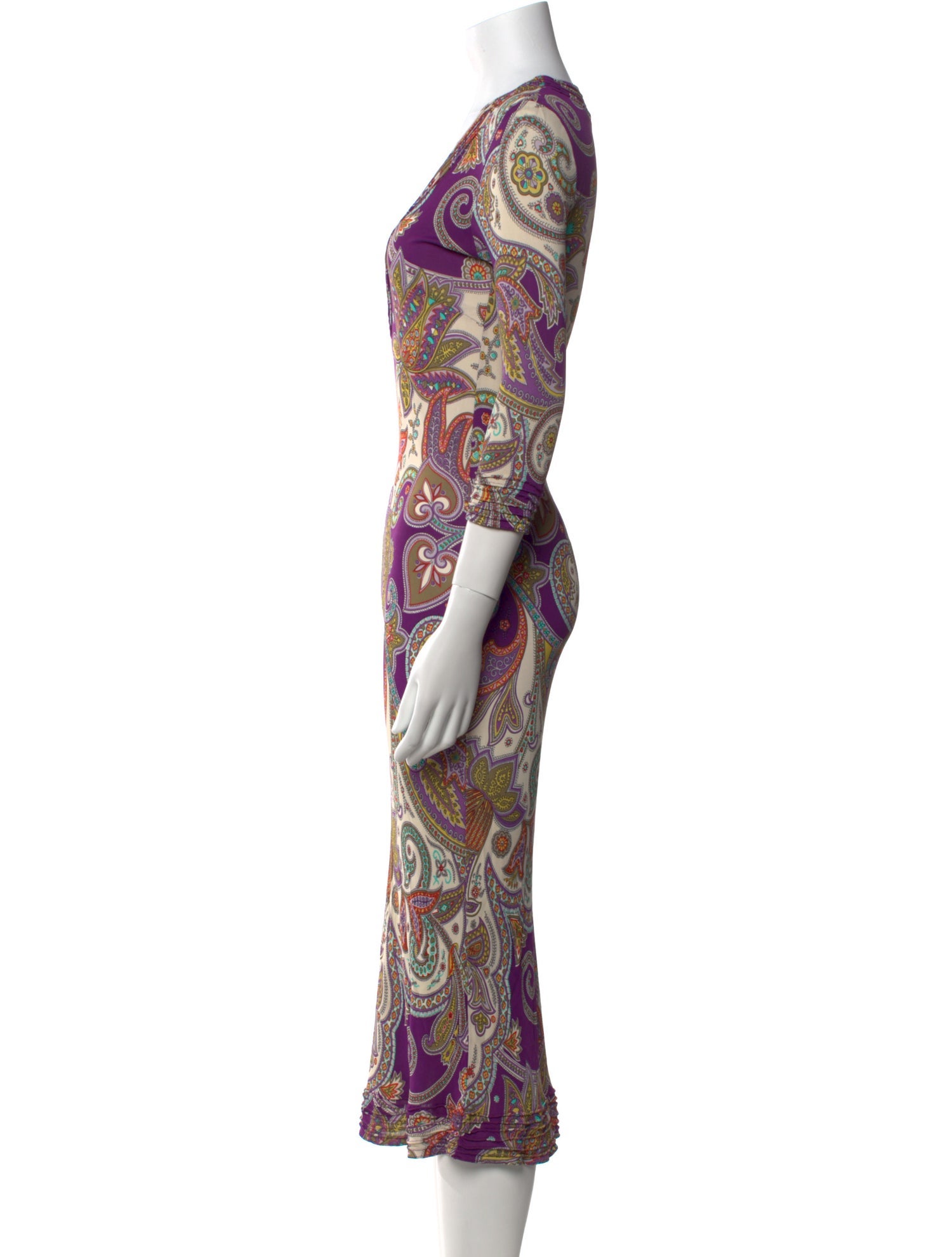 Etro Paisley Print Long Dress